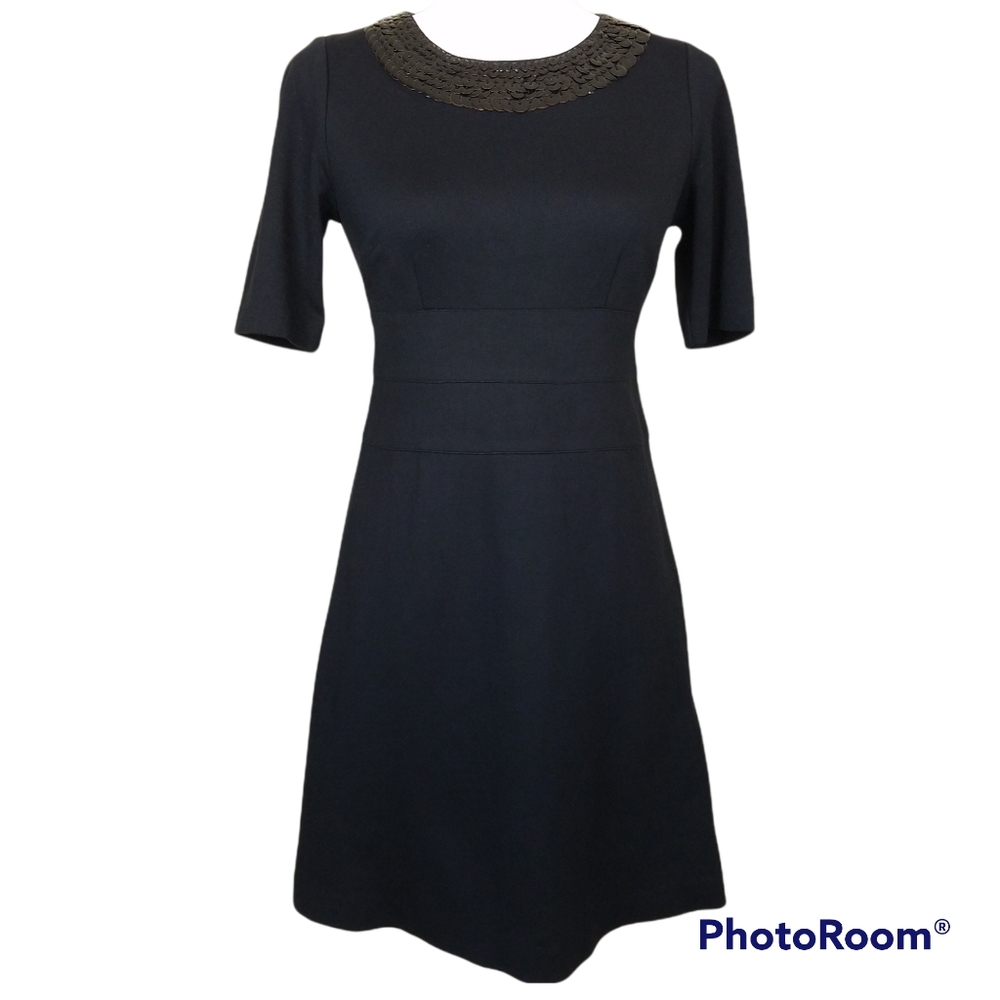 Laundry by Shelli Segal Black Embellished Dress Size 0 GUC